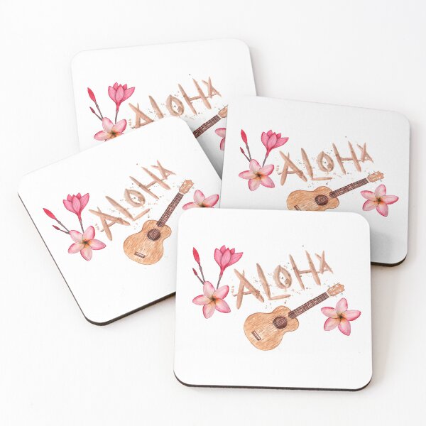 Item preview, Aloha and ukulele designed and sold by Julia Faranchuk.