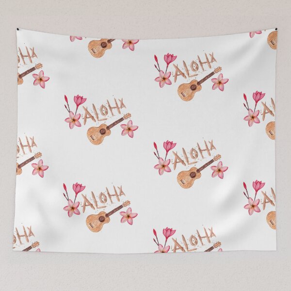 Item preview, Aloha and ukulele designed and sold by Julia Faranchuk.