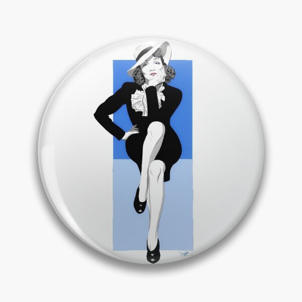 Item preview, Marlene Dietrich - An illustration by Paul Cemmick designed and sold by TIGERDAVER.