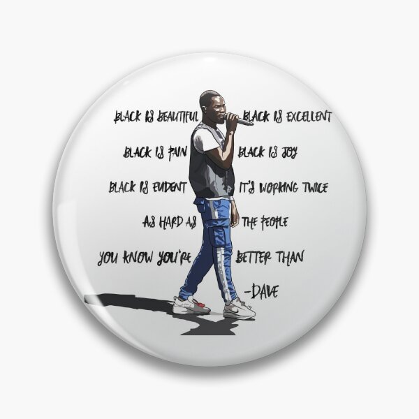 Item preview, Dave - UK Grime Artist - Black Lyrics designed and sold by Sinead Ashcroft.