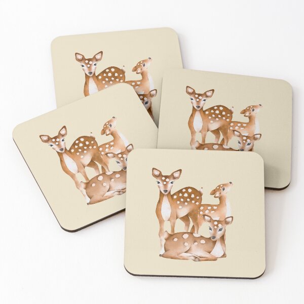 Item preview, Watercolor Deer Family designed and sold by madtoyman.