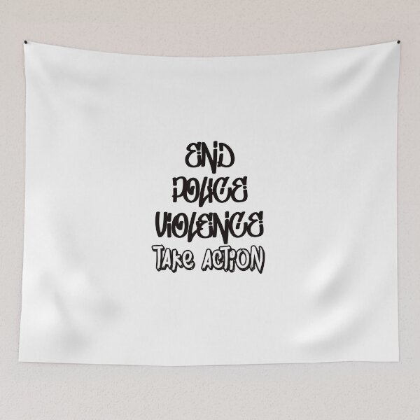 Item preview, END POLICE VIOLENCE black font designed and sold by lovesuperkarma.