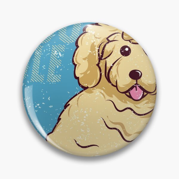 Item preview, Retro Goldendoodle SnowDog graphics designed and sold by Lisbob.