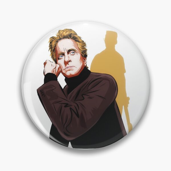Item preview, Michael Douglas - An illustration by Paul Cemmick designed and sold by TIGERDAVER.