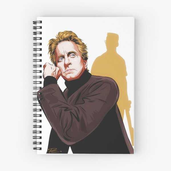 Item preview, Michael Douglas - An illustration by Paul Cemmick designed and sold by TIGERDAVER.