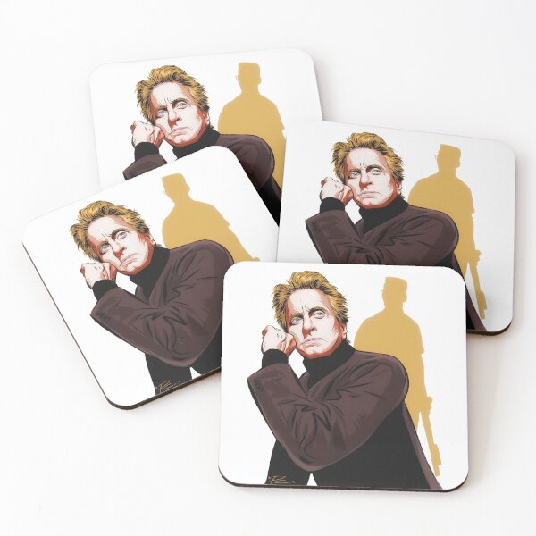 Item preview, Michael Douglas - An illustration by Paul Cemmick designed and sold by TIGERDAVER.