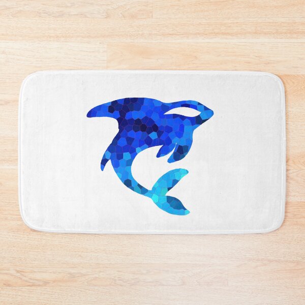 Item preview, Blue Orca Mosaic Tattoo  designed and sold by Sebastian Grafmann.