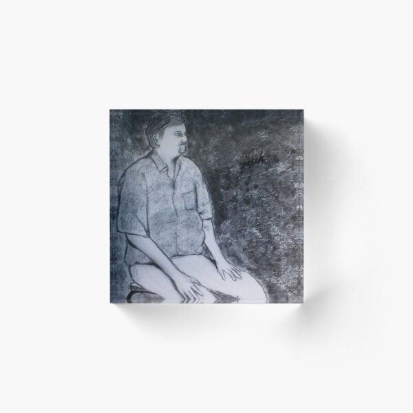 Seated Figure - Nick Acrylic Block