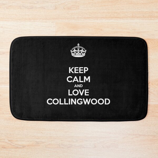 Artikelvorschau, Bleib ruhig und liebe Collingwood - AFL - CFC entworfen und verkauft von Gatsbird Design.