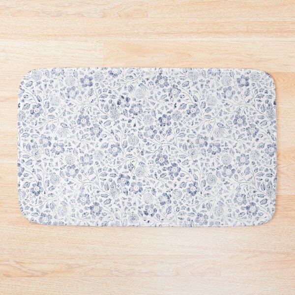 Item preview, Blue mini watercolour flowers all-over print designed and sold by Lenushka.