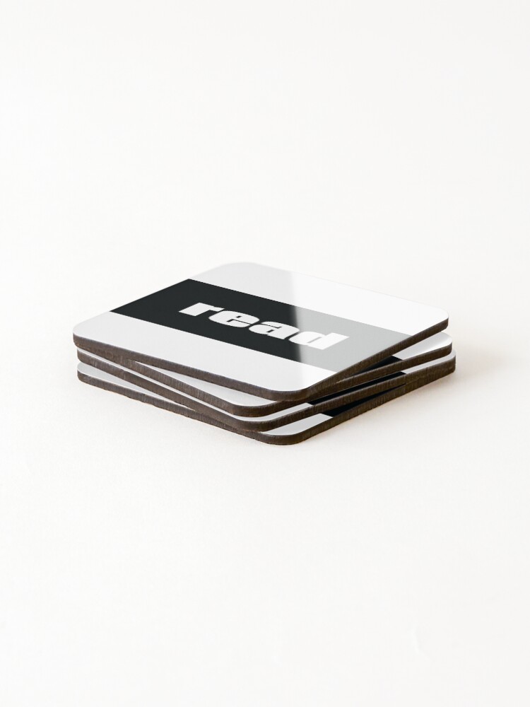 Thumbnail 4 of 5, Coasters (Set of 4), Read designed and sold by ProjectX23.