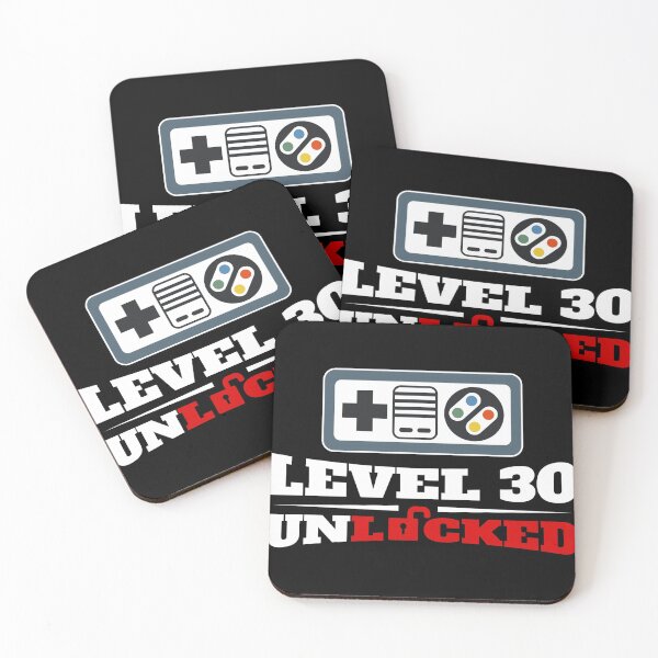 Item preview, Level 30 Unlocked Gamer 30th Birthday print for Men designed and sold by Lisbob.