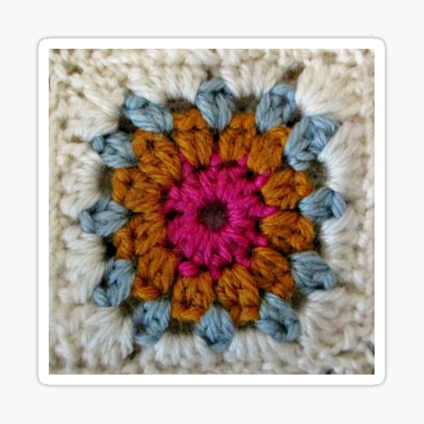 Crochet Square Sticker