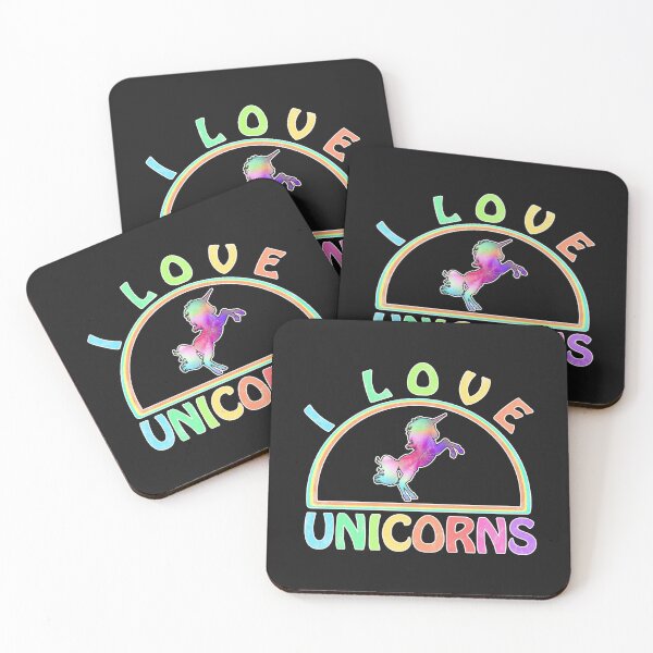 Item preview, I Love Unicorn, horse colorful rainbow gift designed and sold by Kuma518.