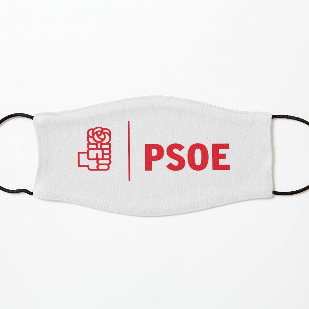 Mascarilla «PSOE (Partido Politico) Logo » de goldendaisies | Redbubble