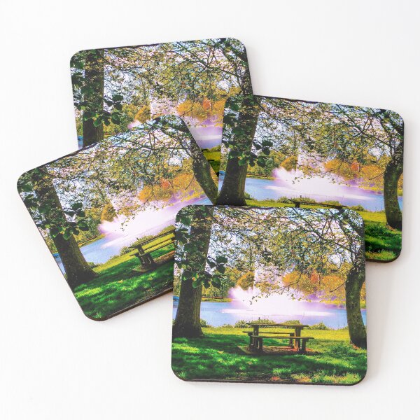 Item preview, Bench in the Park designed and sold by RebeccaReidArt.