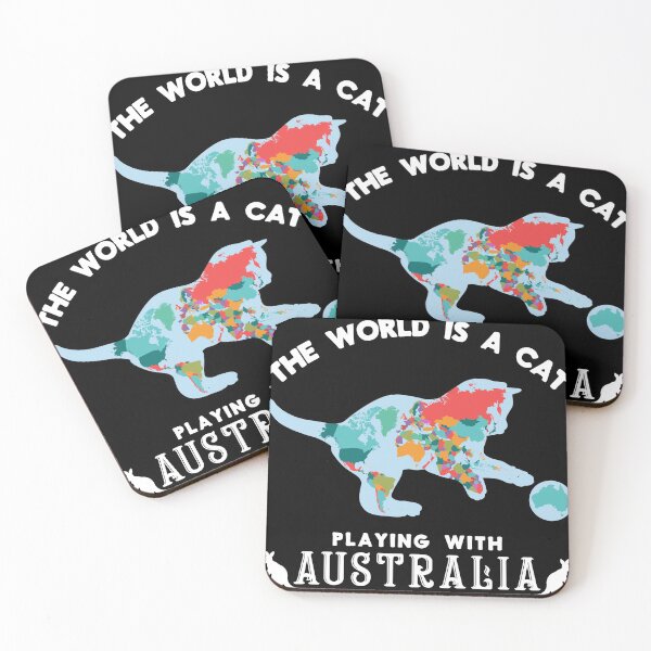 Item preview, The World Is A Cat Tee, Australia design, Cat product designed and sold by Lisbob.