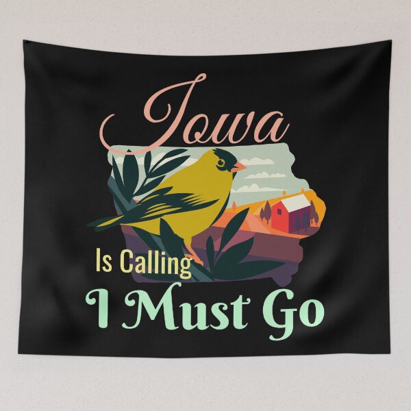 Item preview, Iowa is Calling I Must Go Design designed and sold by Paula Helit.