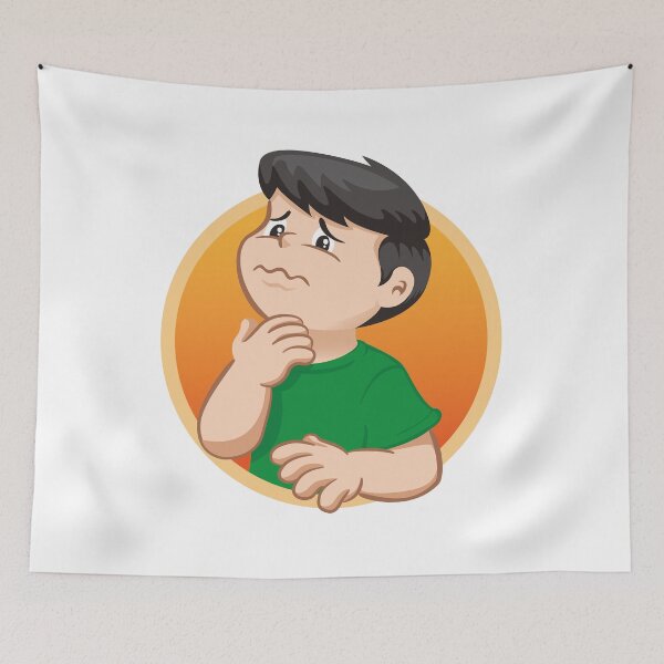 Item preview, Illustration depicts a child character with sore throat, symptom of illness designed and sold by LucianoCosmo.