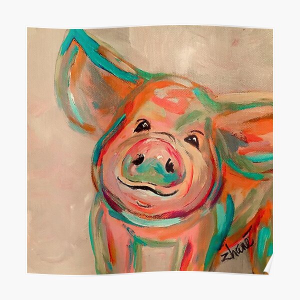 Piggy Art Posters Redbubble - roblox drawing piggy piggy penny piggy fan art