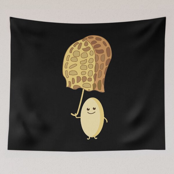 Item preview, Funny peanut with umbrella designed and sold by spontania.
