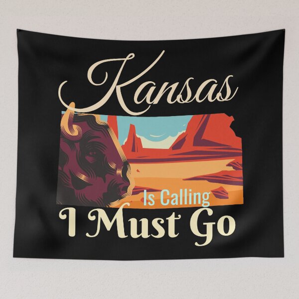 Item preview, Kansas is Calling I Must Go Design designed and sold by Paula Helit.