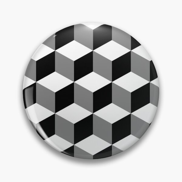 Item preview, Cubo Patrón Negro Blanco Gris designed and sold by NataliePaskell.