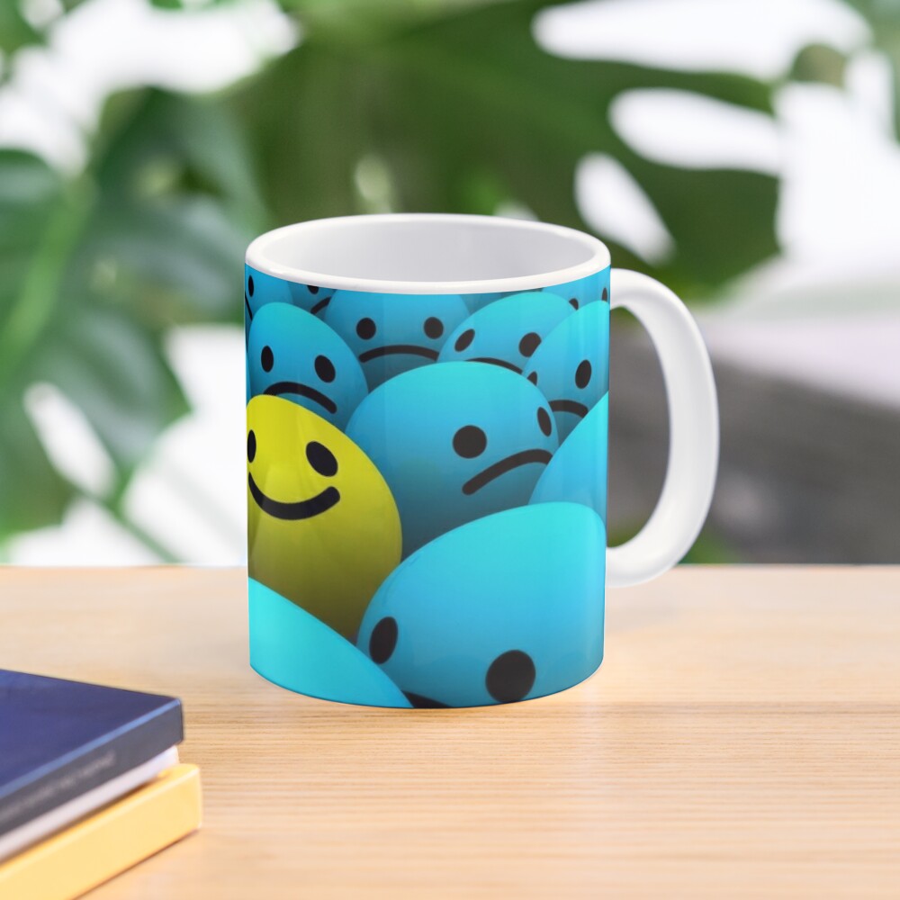 Flower Smiley Face Preppy Ceramic Mug 11oz Ceramic coffee mug Gift