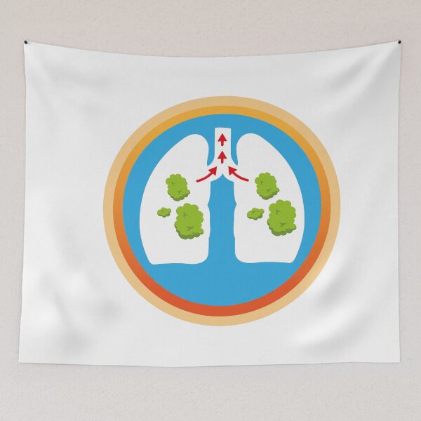 Item preview, Illustration depicts a lung with phlegm, mucus being spelled designed and sold by LucianoCosmo.