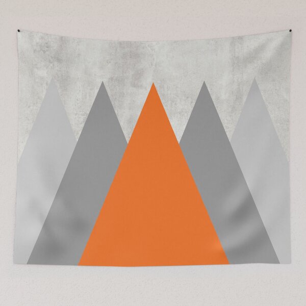 Item preview, Grey - Orange Mountains designed and sold by sylviabosky.