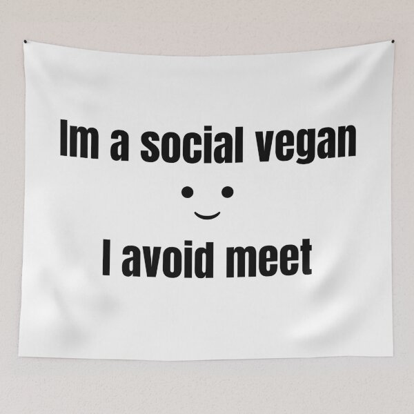 Item preview, I Am A Social Vegan I Avoid Meet designed and sold by itismimi.