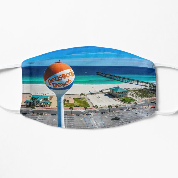 Osprey Perched on Beach Ball Flat Mask
