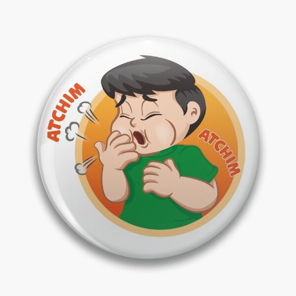 Item preview, Illustration depicts a child character giving sneezing, allergy, rhinitis, flu. Ideal for health and institutional information designed and sold by LucianoCosmo.