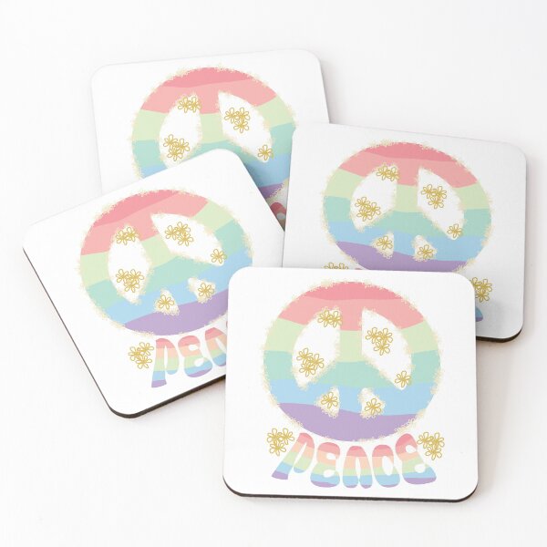 Item preview, Rainbow Peace, Peace Flower Power designed and sold by natsukojewelry.