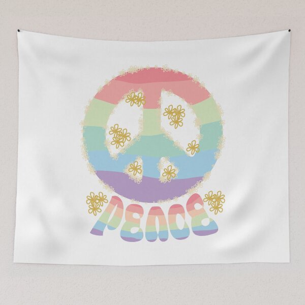 Item preview, Rainbow Peace, Peace Flower Power designed and sold by natsukojewelry.