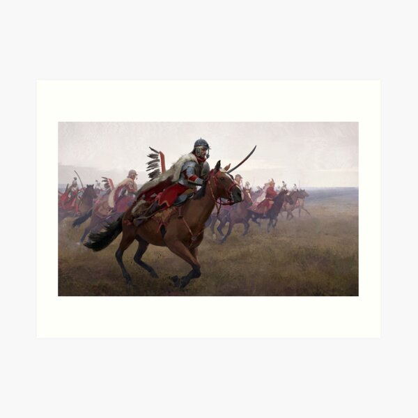 The Chase of Polish Winged Hussars Art Print