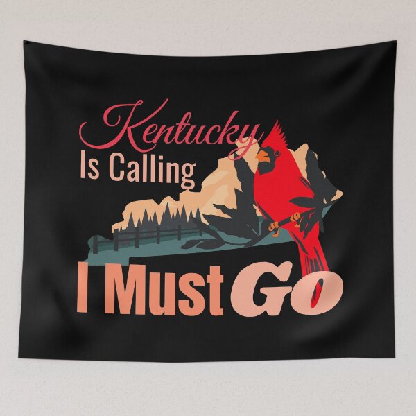 Item preview, Kentucky is Calling I Must Go Design designed and sold by Paula Helit.