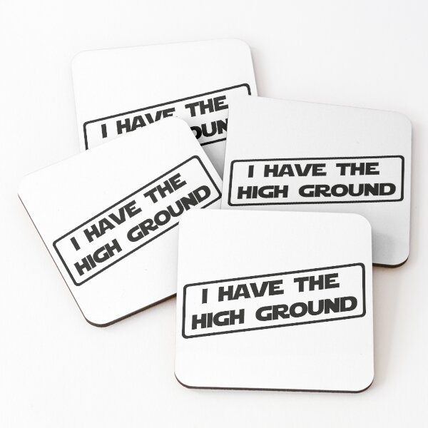 Item preview, I have the high ground (Black Version) designed and sold by DafyddEm.