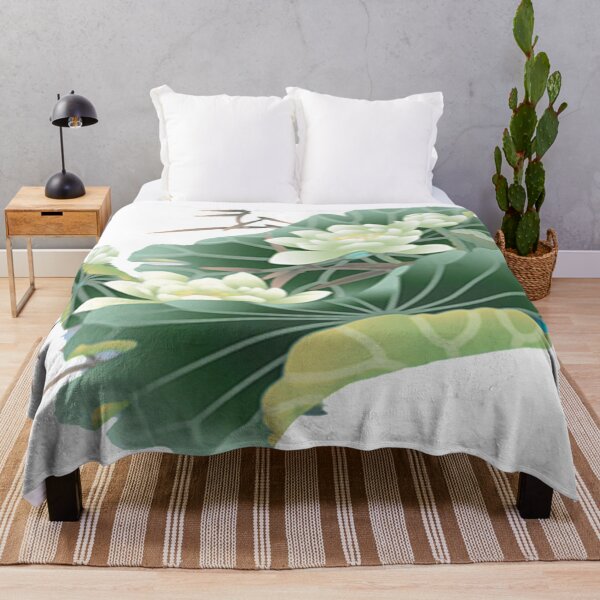 Item preview, Chinese Art Print - White Lotus Stems Water Lilies Bamboo designed and sold by Kallandra.