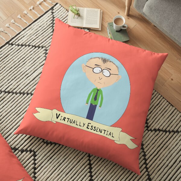 essential workers: mr macky is virtually essential Floor Pillow