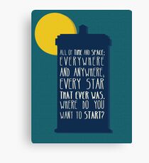 All Of Time And Space Canvas Print