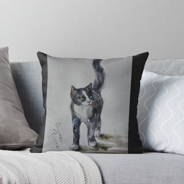 Item preview, Black cat watercolor for exclusive items. designed and sold by Elena Reutova.