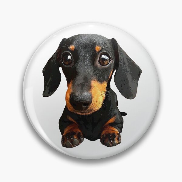 Item preview, Dachshund Puppy Eyes Cute Dog designed and sold by ElegantCat.