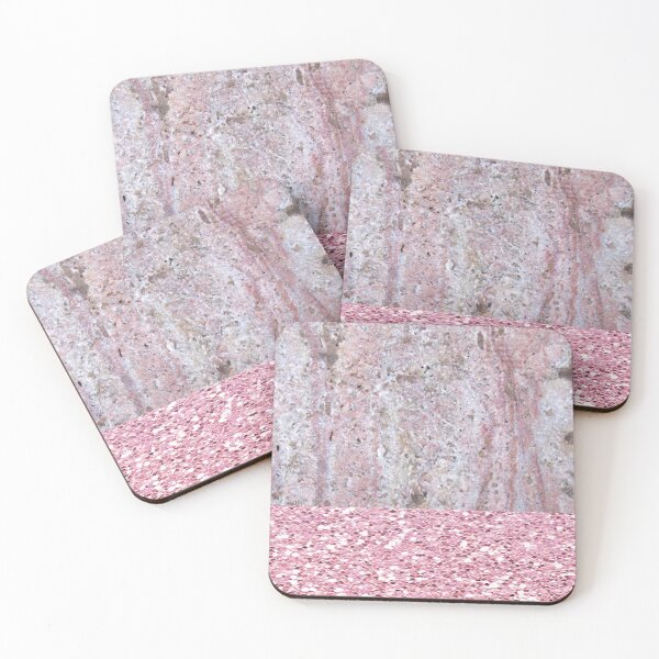 Item preview, Rose glitter and violet marble designed and sold by marbleco.