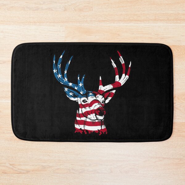 Item preview, American Flag Deer 4th of July - Deer Gear for Hunters print designed and sold by jakehughes2015.
