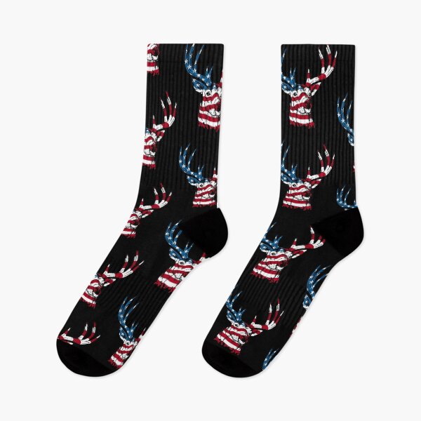 Item preview, American Flag Deer 4th of July - Deer Gear for Hunters print designed and sold by jakehughes2015.