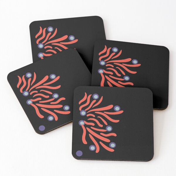 Item preview, coral inspired abstract illustration designed and sold by rysunki-malunki.