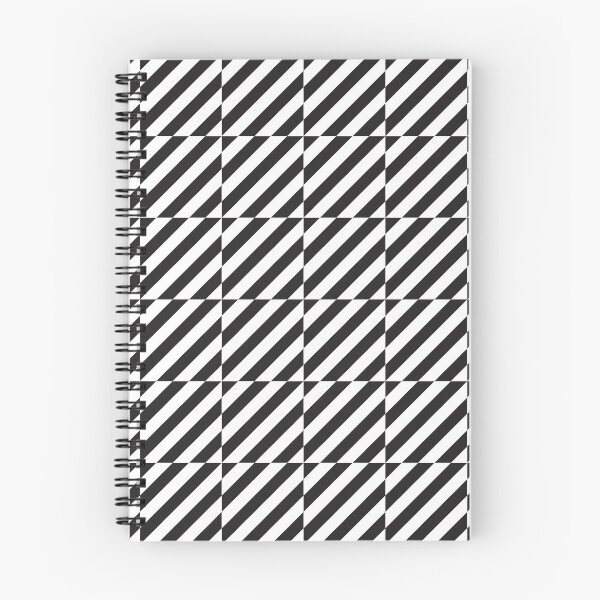 Item preview, Black and white diagonal lines op art pattern designed and sold by kallyfactory.