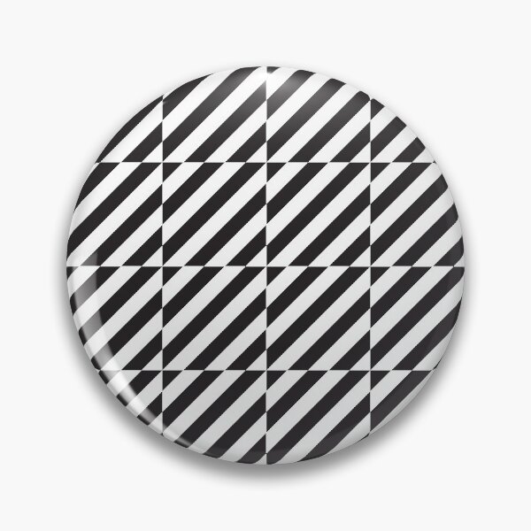 Item preview, Black and white diagonal lines op art pattern designed and sold by kallyfactory.