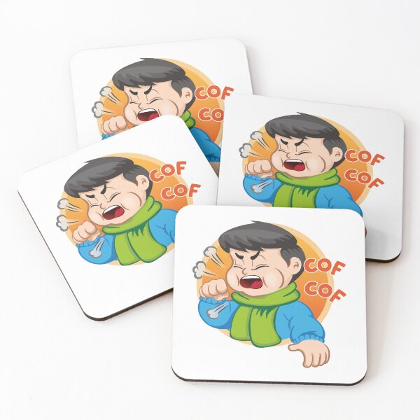 Item preview, Illustration depicts a child character with cough wearing scarf and blouse designed and sold by LucianoCosmo.